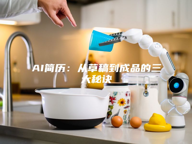 AI简历：从草稿到成品的三大秘诀