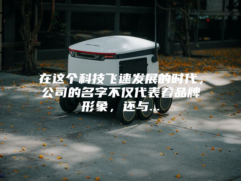 在这个科技飞速发展的时代，公司的名字不仅代表着品牌形象，还与...