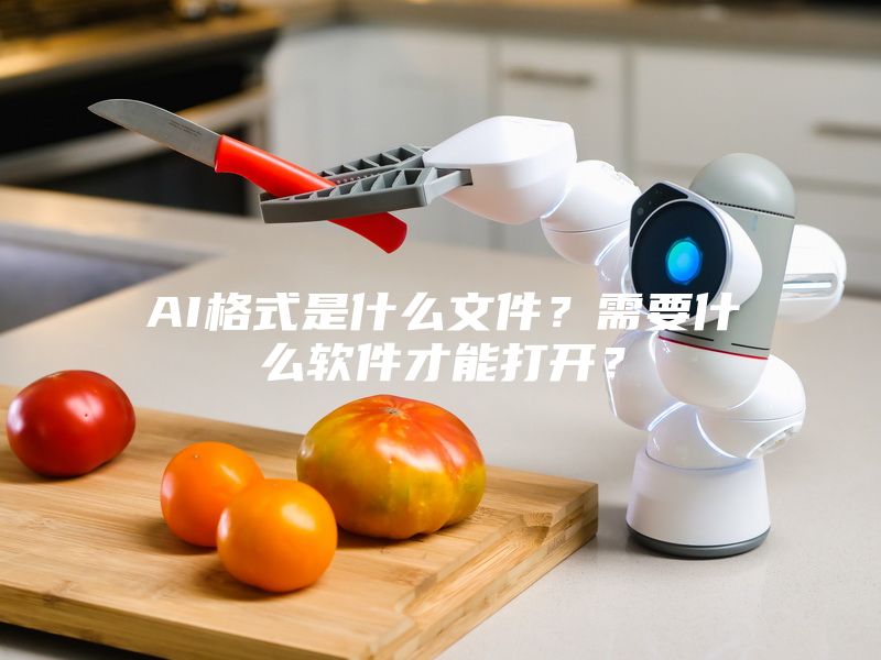 AI格式是什么文件？需要什么软件才能打开？