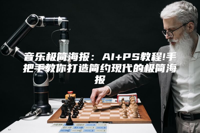 音乐极简海报：AI+PS教程!手把手教你打造简约现代的极简海报