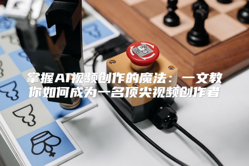 掌握AI视频创作的魔法：一文教你如何成为一名顶尖视频创作者