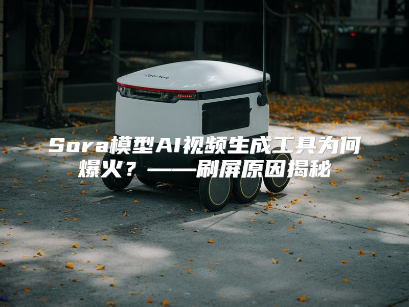 Sora模型AI视频生成工具为何爆火？——刷屏原因揭秘