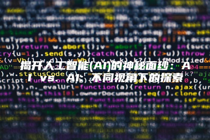 揭开人工智能(AI)的神秘面纱：AI vs. AI: 不同视角下的探索