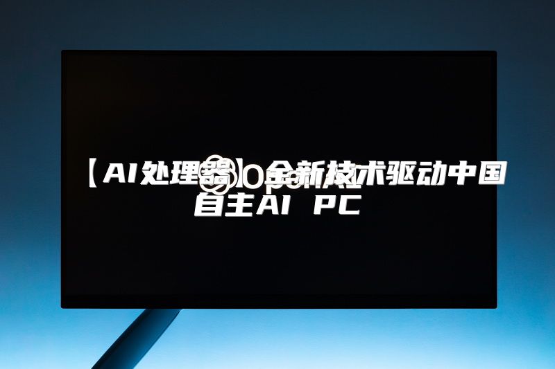 【AI处理器】全新技术驱动中国自主AI PC