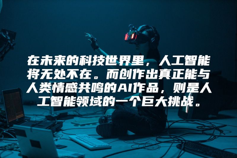 在未来的科技世界里，人工智能将无处不在。而创作出真正能与人类情感共鸣的AI作品，则是人工智能领域的一个巨大挑战。