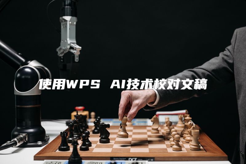 使用WPS AI技术校对文稿