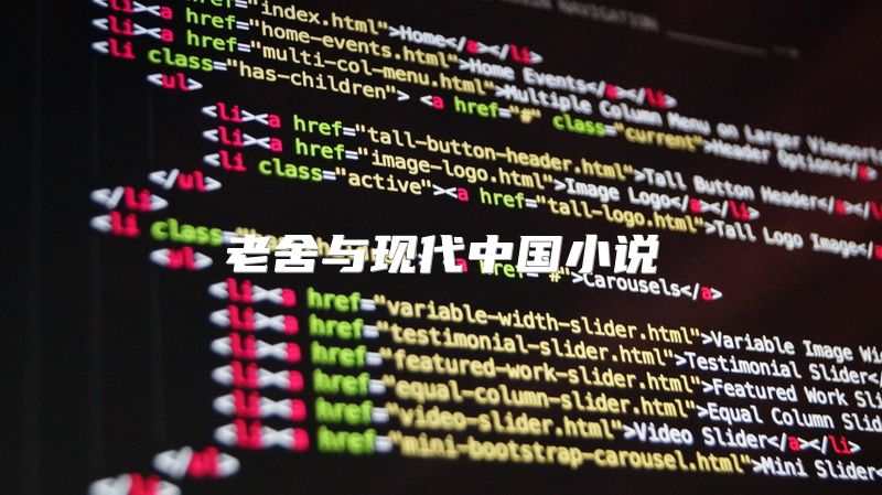 老舍与现代中国小说