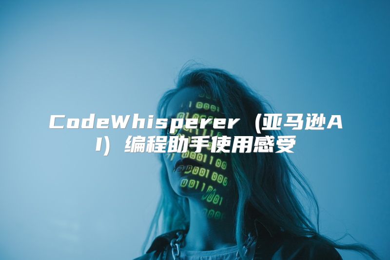 CodeWhisperer (亚马逊AI) 编程助手使用感受