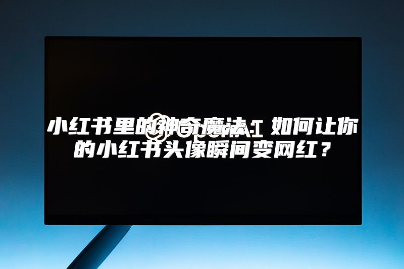 小红书里的神奇魔法：如何让你的小红书头像瞬间变网红？