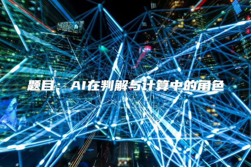 题目：AI在判解与计算中的角色