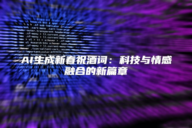 AI生成新春祝酒词：科技与情感融合的新篇章