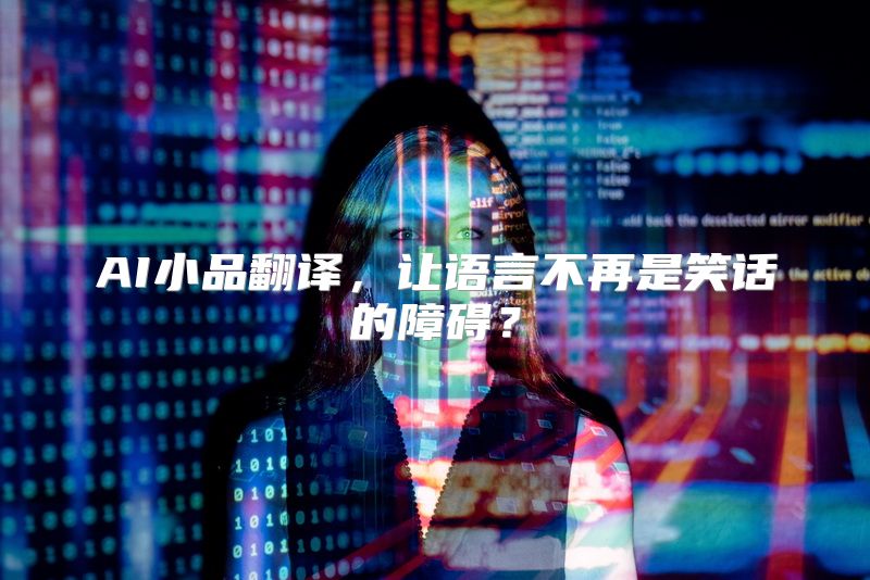AI小品翻译，让语言不再是笑话的障碍？