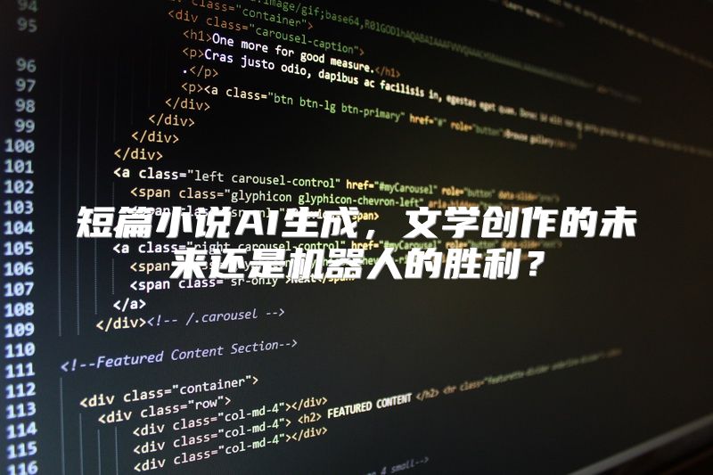短篇小说AI生成，文学创作的未来还是机器人的胜利？