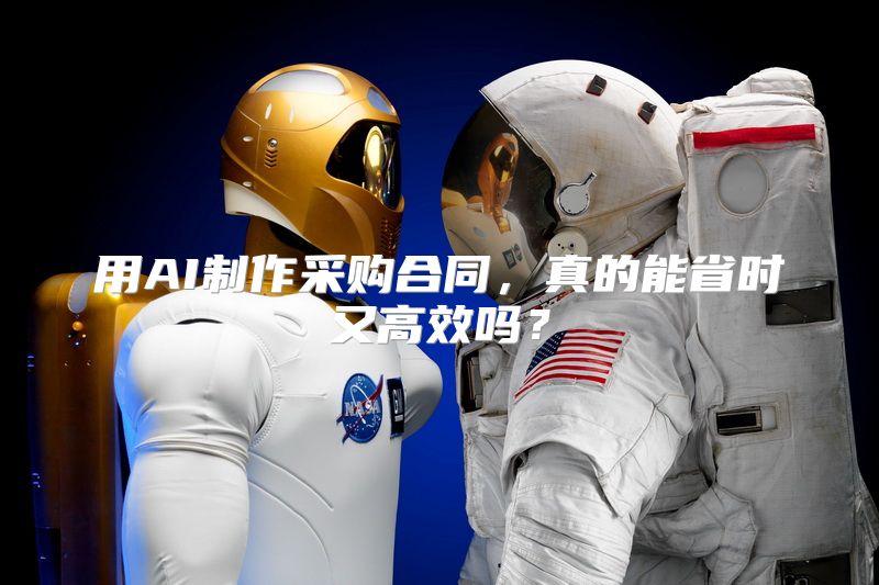 用AI制作采购合同，真的能省时又高效吗？