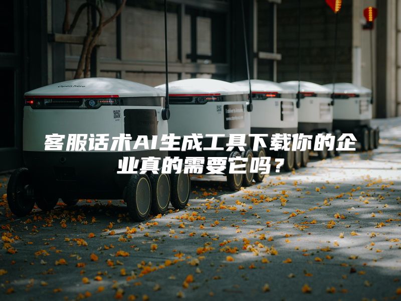 客服话术AI生成工具下载你的企业真的需要它吗？
