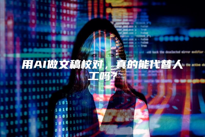 用AI做文稿校对，真的能代替人工吗？
