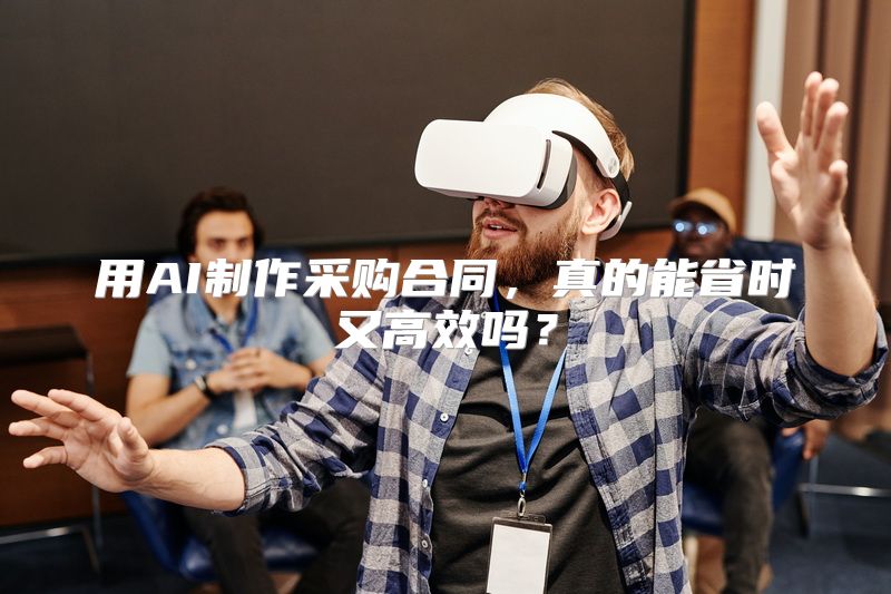 用AI制作采购合同，真的能省时又高效吗？