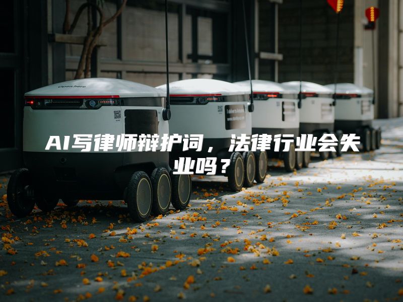 AI写律师辩护词，法律行业会失业吗？