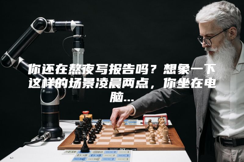 你还在熬夜写报告吗？想象一下这样的场景凌晨两点，你坐在电脑...