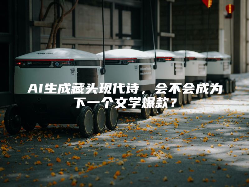 AI生成藏头现代诗，会不会成为下一个文学爆款？