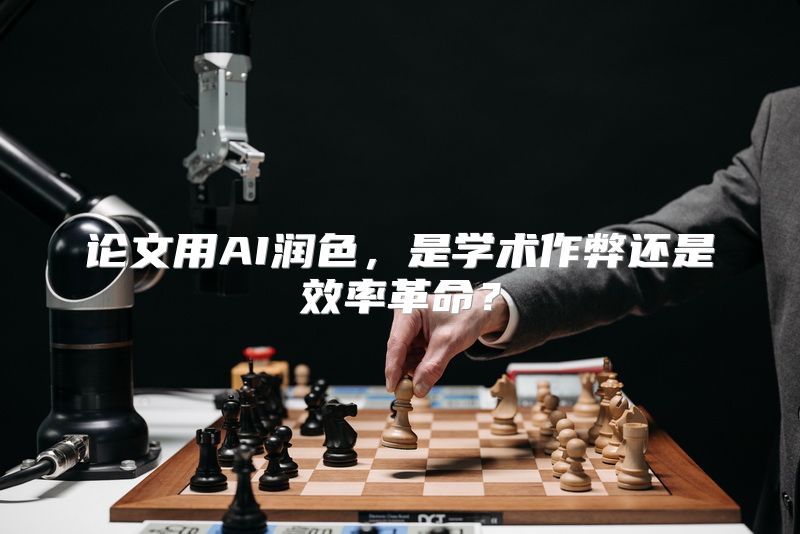 论文用AI润色，是学术作弊还是效率革命？