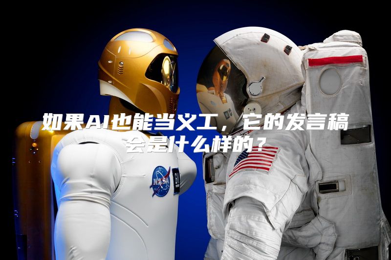 如果AI也能当义工，它的发言稿会是什么样的？