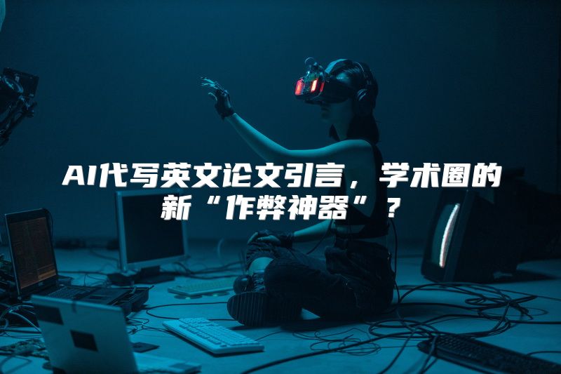 AI代写英文论文引言，学术圈的新“作弊神器”？