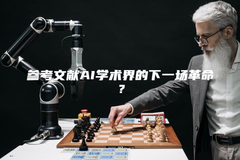 参考文献AI学术界的下一场革命？