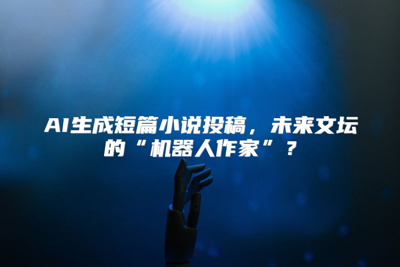 AI生成短篇小说投稿，未来文坛的“机器人作家”？
