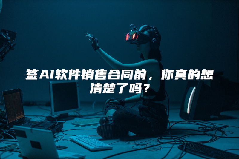 签AI软件销售合同前，你真的想清楚了吗？