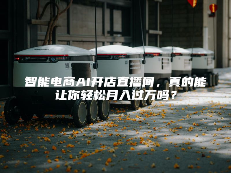 智能电商AI开店直播间，真的能让你轻松月入过万吗？