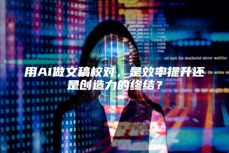 用AI做文稿校对，是效率提升还是创造力的终结？