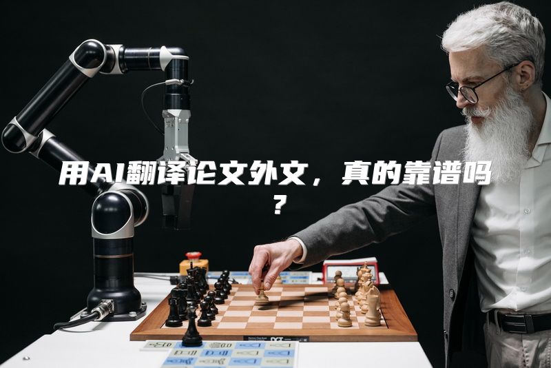 用AI翻译论文外文，真的靠谱吗？