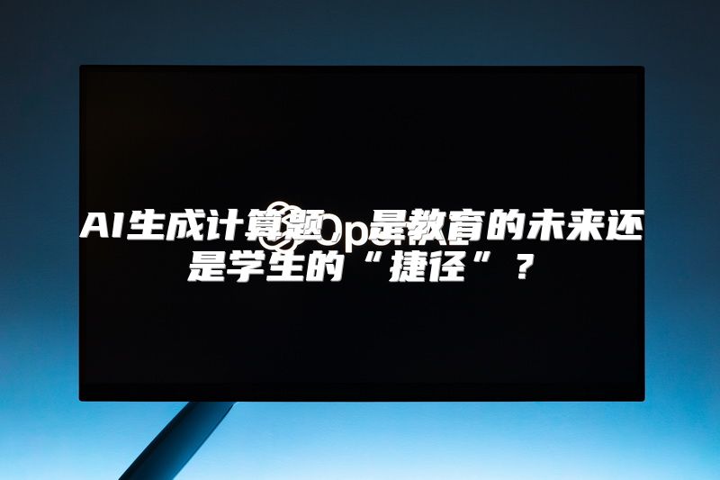 AI生成计算题，是教育的未来还是学生的“捷径”？