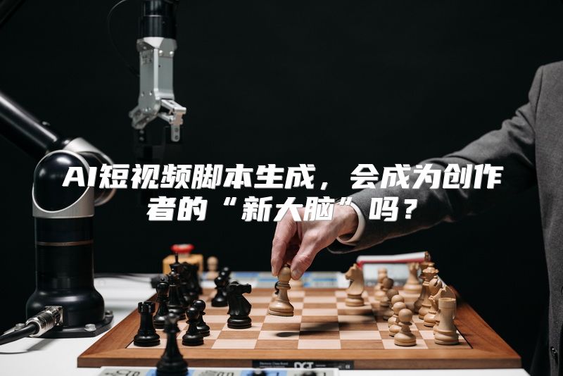 AI短视频脚本生成，会成为创作者的“新大脑”吗？