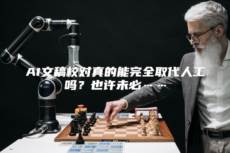 AI文稿校对真的能完全取代人工吗？也许未必……