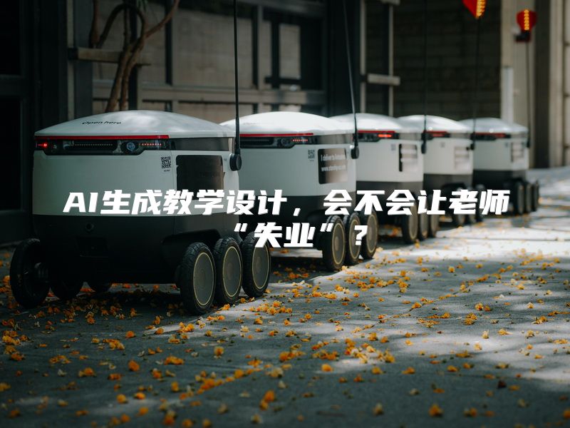 AI生成教学设计，会不会让老师“失业”？