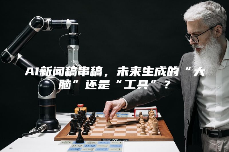 AI新闻稿串稿，未来生成的“大脑”还是“工具”？
