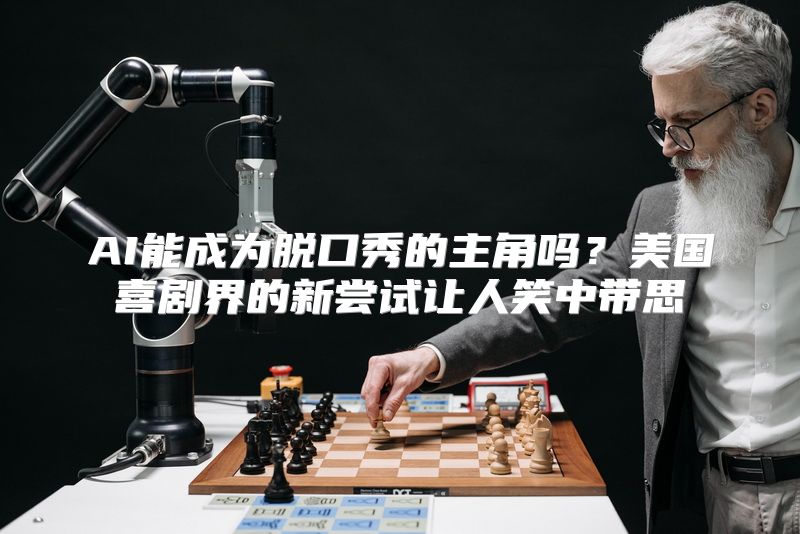 AI能成为脱口秀的主角吗？美国喜剧界的新尝试让人笑中带思