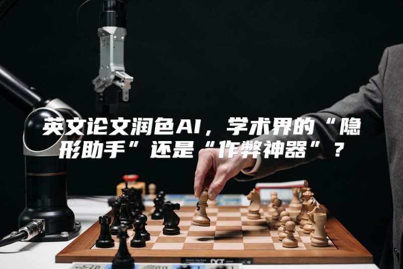 英文论文润色AI，学术界的“隐形助手”还是“作弊神器”？