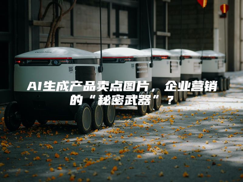 AI生成产品卖点图片，企业营销的“秘密武器”？