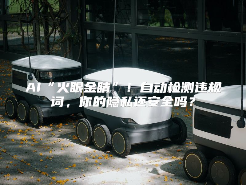 AI“火眼金睛”！自动检测违规词，你的隐私还安全吗？