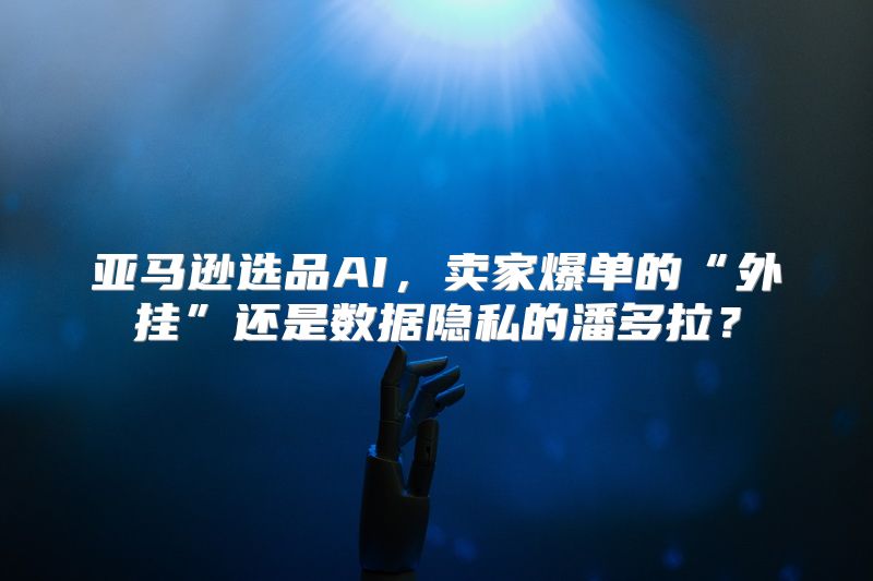 亚马逊选品AI，卖家爆单的“外挂”还是数据隐私的潘多拉？