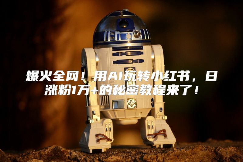 爆火全网！用AI玩转小红书，日涨粉1万+的秘密教程来了！