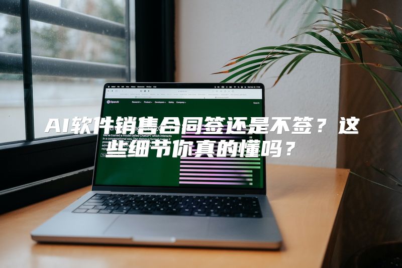 AI软件销售合同签还是不签？这些细节你真的懂吗？