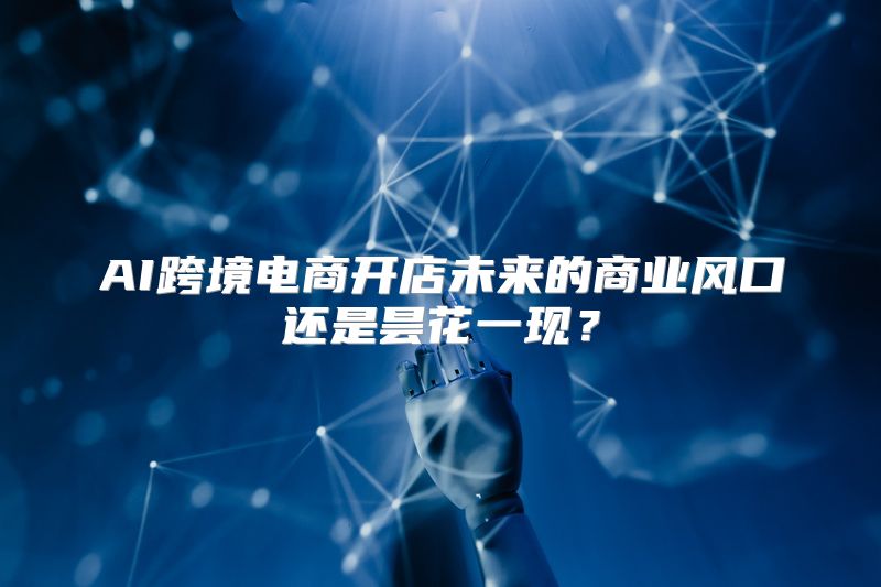 AI跨境电商开店未来的商业风口还是昙花一现？