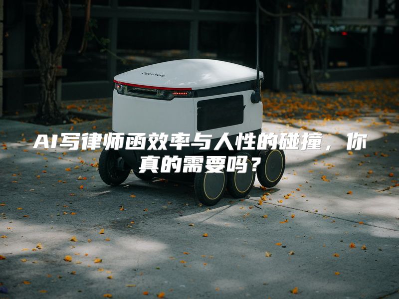 AI写律师函效率与人性的碰撞，你真的需要吗？