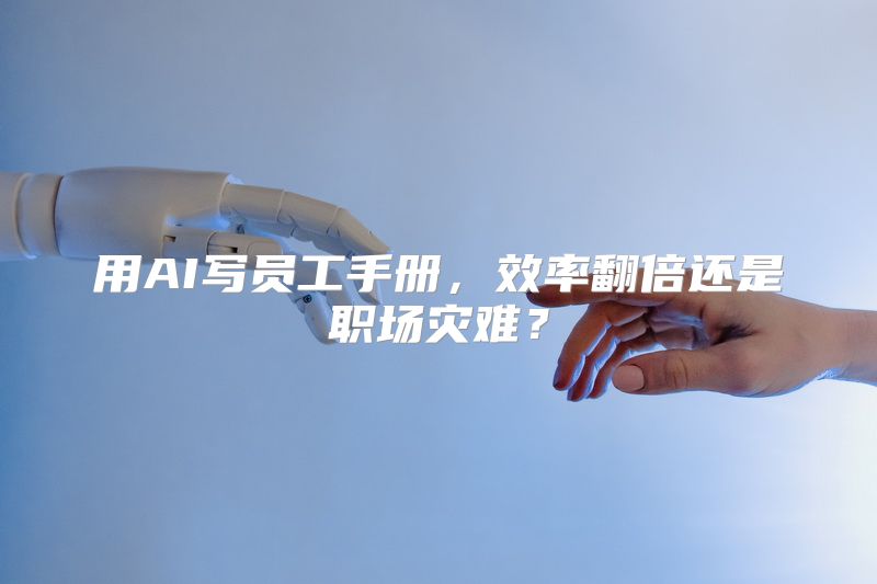 用AI写员工手册，效率翻倍还是职场灾难？