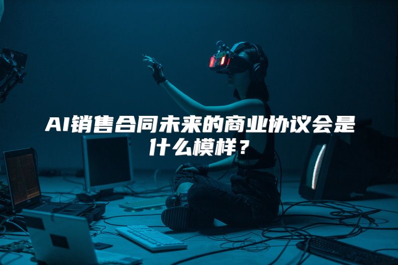 AI销售合同未来的商业协议会是什么模样？