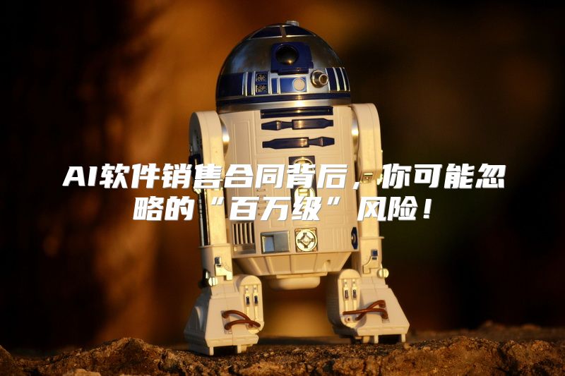 AI软件销售合同背后，你可能忽略的“百万级”风险！